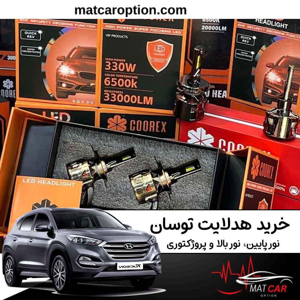 هدلایت هیوندای توسان